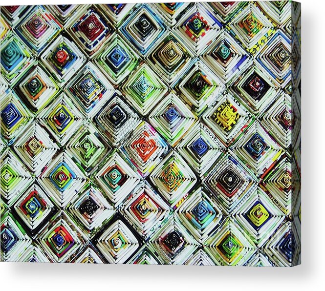 Abstract Acrylic Print featuring the photograph In The Fold by Julie Rauscher