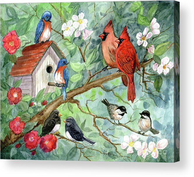 Springtime Acrylic Print featuring the painting It's A Spring Thing by Marilyn Smith