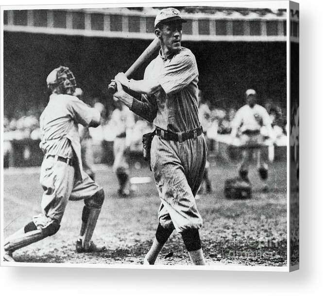 Johnny Evers Of The Chicago Cubs In Action During 1906 Acrylic Print by  American Photographer - Bridgeman Prints