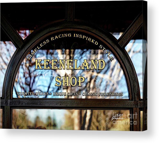 Keeneland Acrylic Print featuring the photograph Keeneland Shop by CAC Graphics