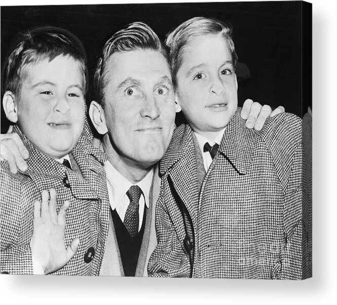 Child Acrylic Print featuring the photograph Kirk Douglas And Sons by Bettmann