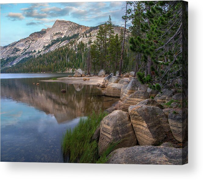 00574874 Acrylic Print featuring the photograph Lake Tenaya And Sierra Nevada, Yosemite by Tim Fitzharris