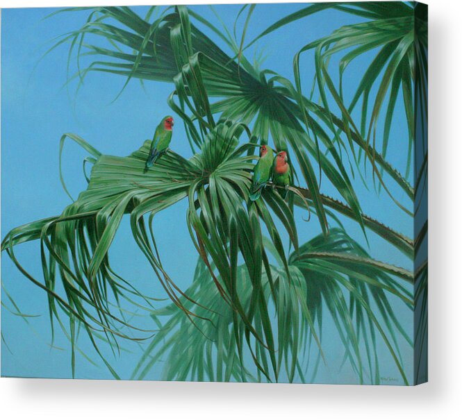 Lovebirds Acrylic Print featuring the photograph Lovebirds 2 by Michael Jackson