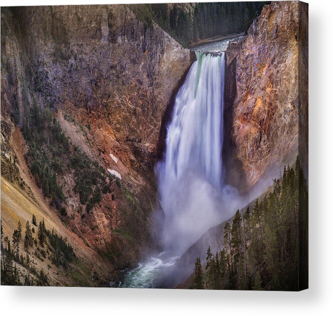 Yellowstone Acrylic Print featuring the photograph Lower Falls Grand Canyon by Ignacio Palacios