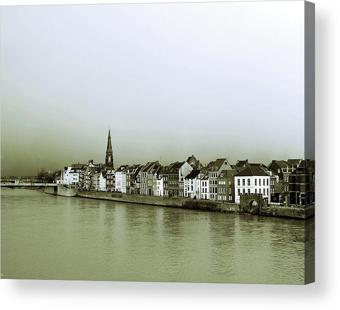 Clear Sky Acrylic Print featuring the photograph Maastricht View by Josef F. Stuefer