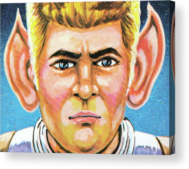 Alien Acrylic Print featuring the drawing Man with Pointed Ears by CSA Images