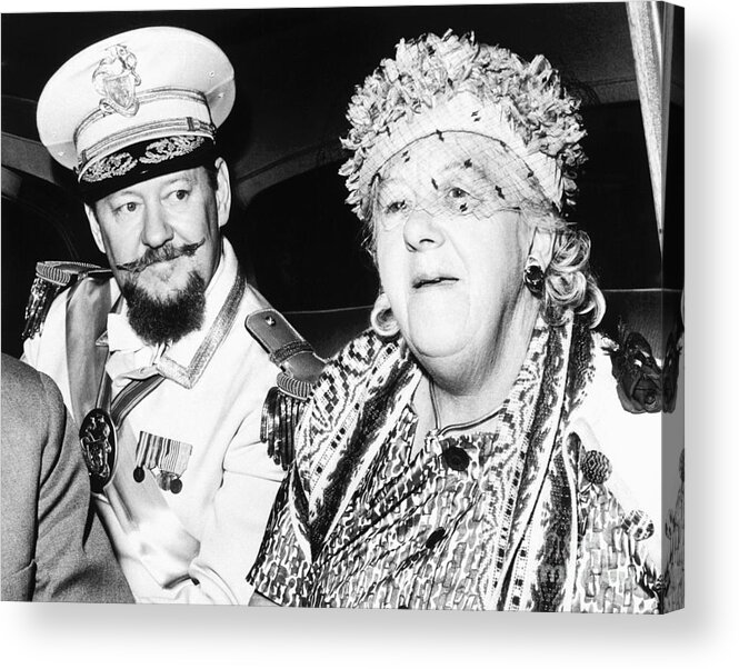 People Acrylic Print featuring the photograph Margaret Rutherford As Grand Duchess by Bettmann