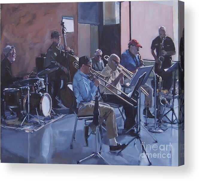 Jazz Acrylic Print featuring the painting Massasoit Music by Deb Putnam
