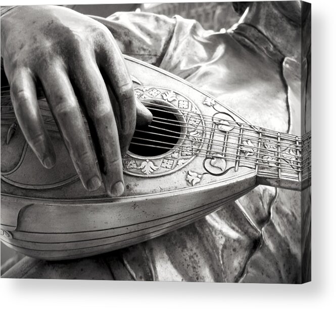 Musical Instrument Acrylic Print featuring the photograph Minstrel by Lupen Grainne
