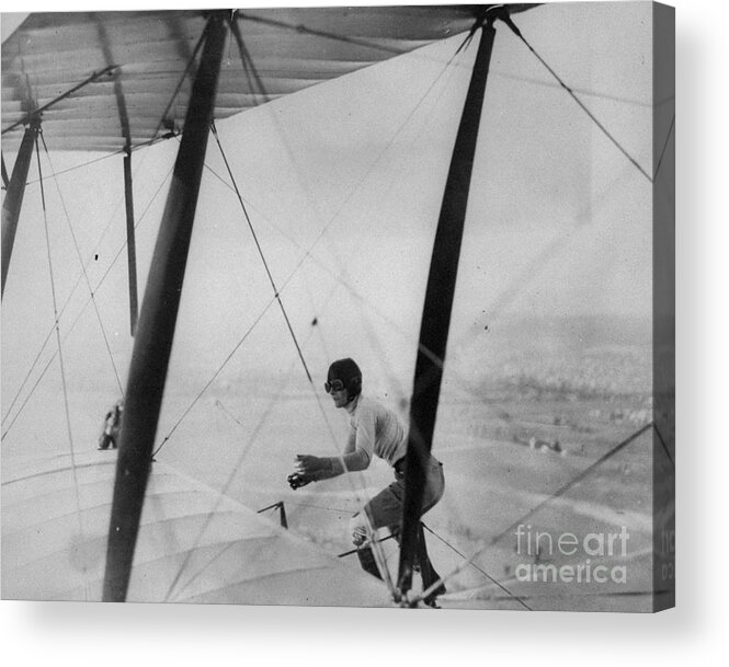 Airplane Acrylic Print featuring the photograph Miss Gladys Engle, One Of The Most by New York Daily News Archive