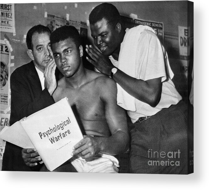 Mental Health Acrylic Print featuring the photograph Muhammad Ali With His Trainers by Bettmann