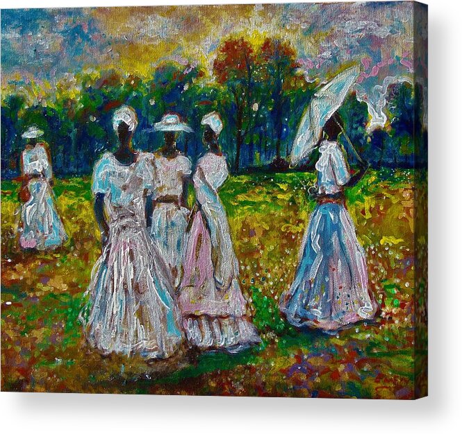 African American Art Acrylic Print featuring the painting My Heritage by Emery Franklin