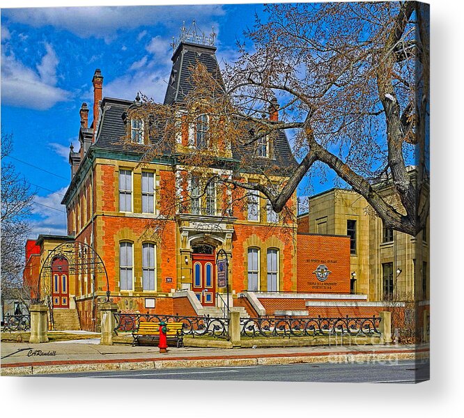 Queen Street Acrylic Print featuring the photograph NB Sports Hall of Fame by Carol Randall