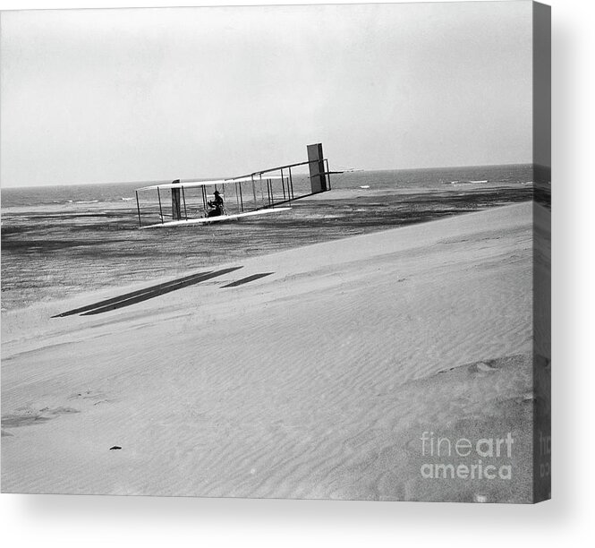 People Acrylic Print featuring the photograph Orville Wright Gliding by Bettmann