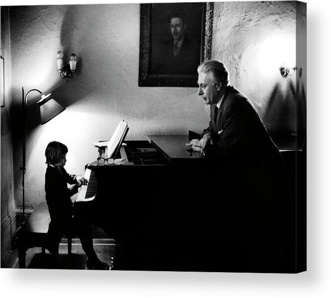 New York City Acrylic Print featuring the photograph Piano Lesson by Alfred Eisenstaedt