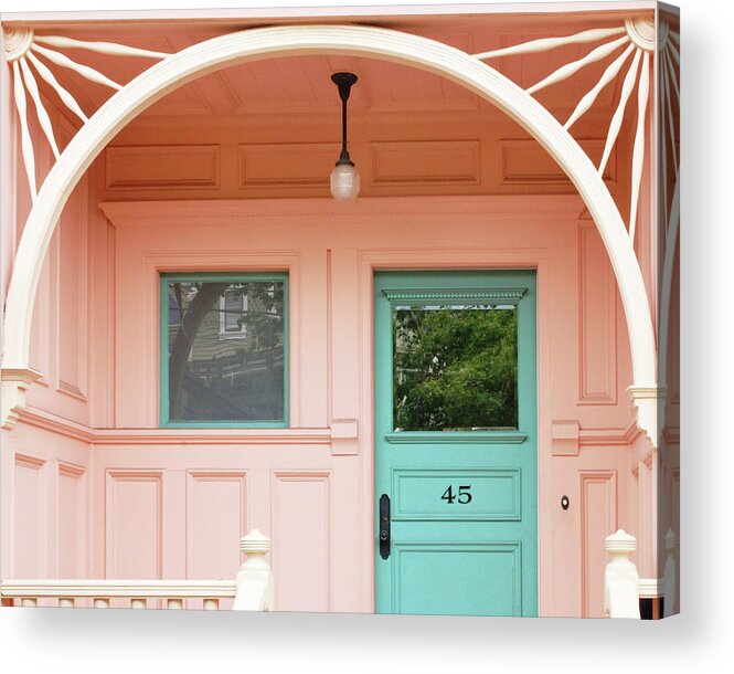 Pink House Acrylic Print featuring the photograph Pink Chic by Lupen Grainne