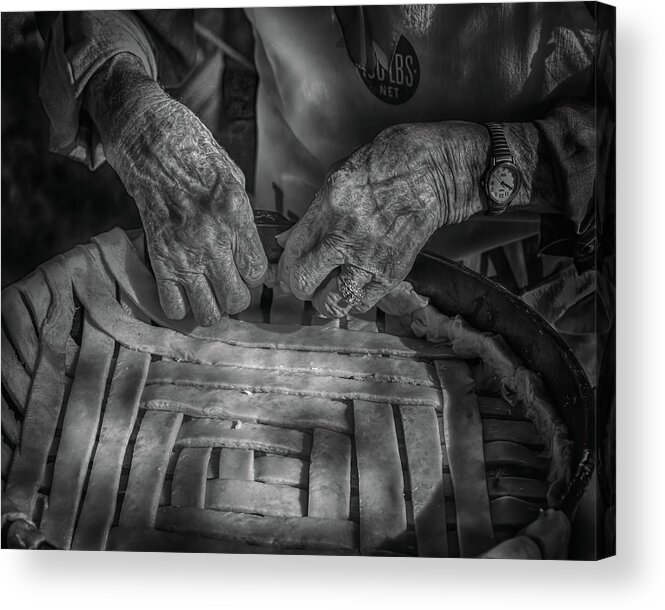 Hands Acrylic Print featuring the photograph Practiced Hands by Harriet Feagin