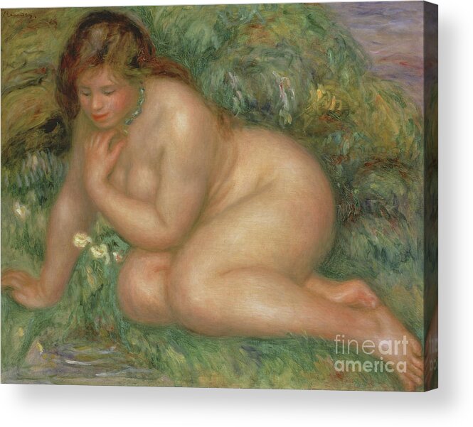 Psyche Acrylic Print featuring the painting Psyche, circa 1910 by Pierre Auguste Renoir