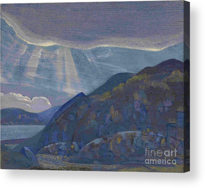 Symbolism Acrylic Print featuring the drawing Rocks And Cliffs From The Series by Heritage Images