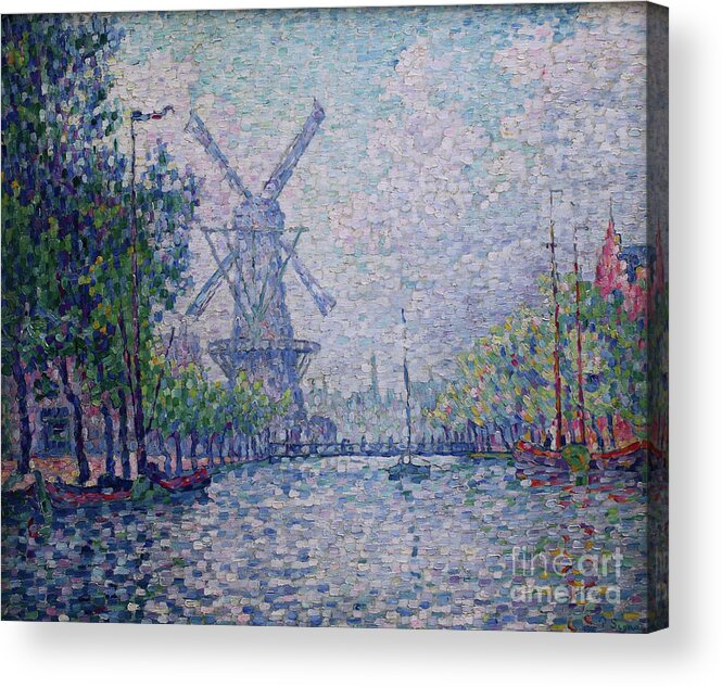 Oil Painting Acrylic Print featuring the drawing Rotterdam by Heritage Images