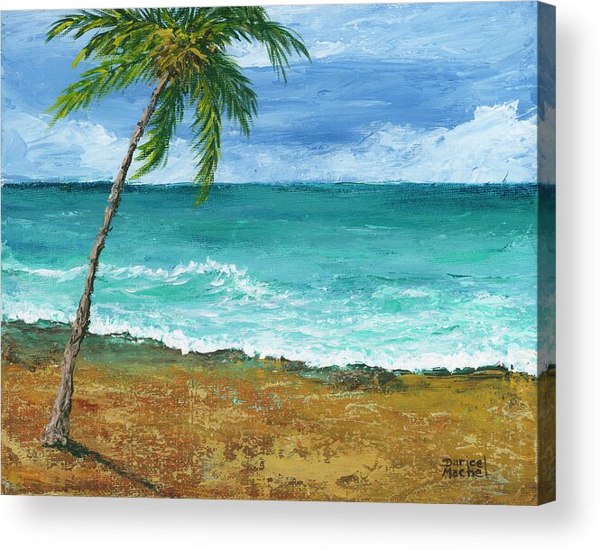 Seascape Acrylic Print featuring the painting Saltwater Paradise by Darice Machel McGuire