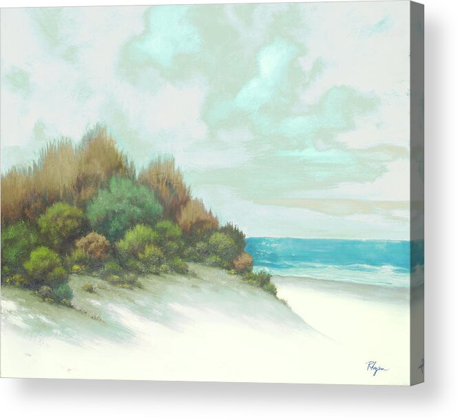 Seashore Acrylic Print featuring the painting Seashore I by Vivien Rhyan