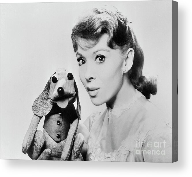 People Acrylic Print featuring the photograph Shari Lewis Holding Puppet by Bettmann