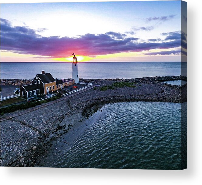 Lighthouse Acrylic Print featuring the photograph Shine Through by William Bretton