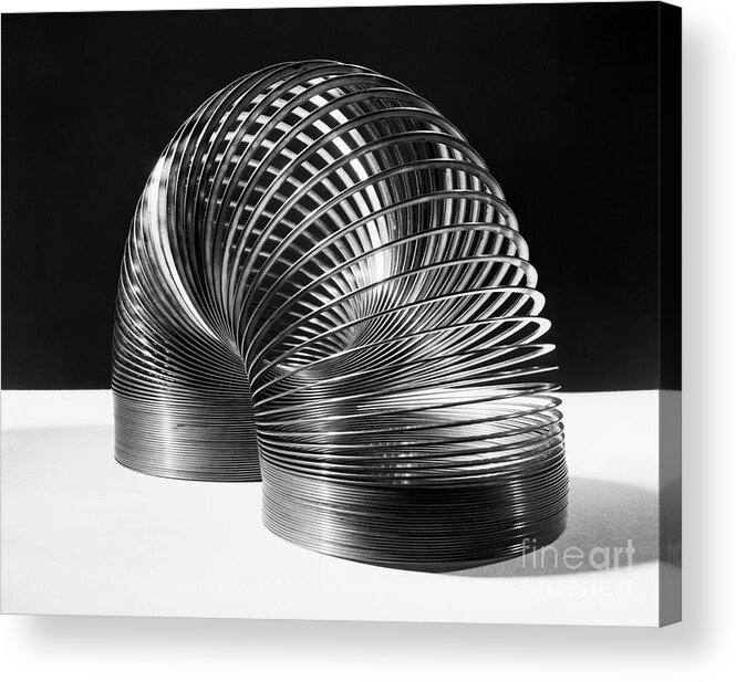 Invention Acrylic Print featuring the photograph Slinky Toy by Bettmann