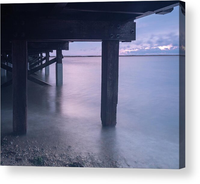 Long Exposure Acrylic Print featuring the pyrography Smooth Morning by William Bretton