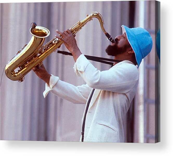 Rock Music Acrylic Print featuring the photograph Sonny Rollins Performing by Tom Copi