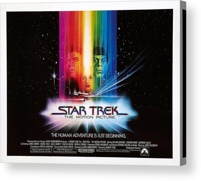 1970s Acrylic Print featuring the photograph Star Trek, The Motion Picture -1979-. by Album