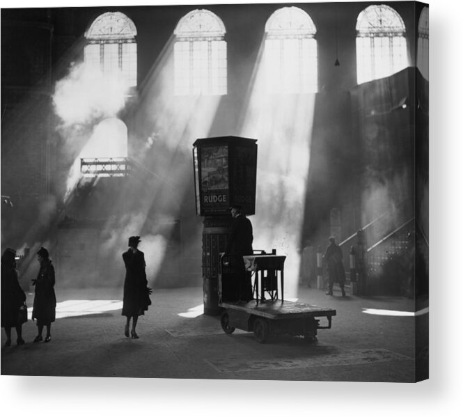 Rail Transportation Acrylic Print featuring the photograph Station Sunlight by Harry Todd