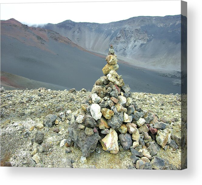 Stone Acrylic Print featuring the photograph Stone Shrine by Lupen Grainne