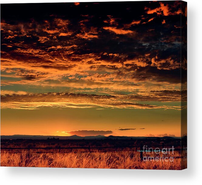 Fuji Acrylic Print featuring the photograph Summer Sunset by Charles Muhle