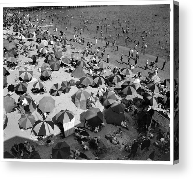 California Acrylic Print featuring the photograph Summertime In Long Beach, California by American Stock Archive