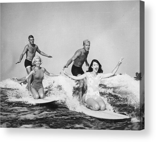Enjoyment Acrylic Print featuring the photograph Surf Doubles by Keystone