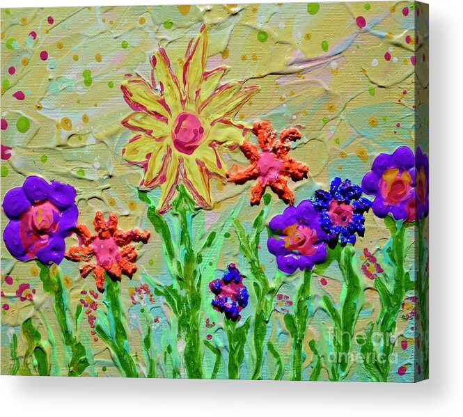 Sweet Things Acrylic Print featuring the painting Sweet Things by Jacqueline Athmann