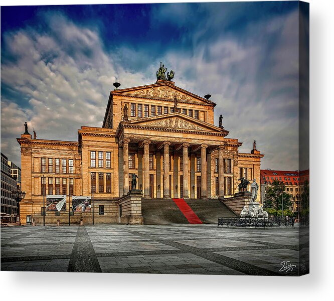 Endre Acrylic Print featuring the photograph The Eastern Berlin Opera House by Endre Balogh