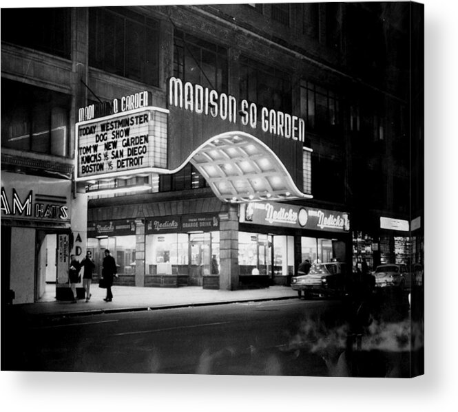 Event Acrylic Print featuring the photograph The Marquee Of The Old Madison Square by New York Daily News Archive