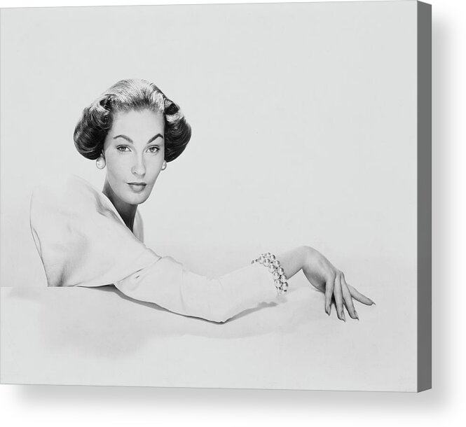 #new2022vogue Acrylic Print featuring the photograph The New Wide Bouffant Coiffure by Erwin Blumenfeld