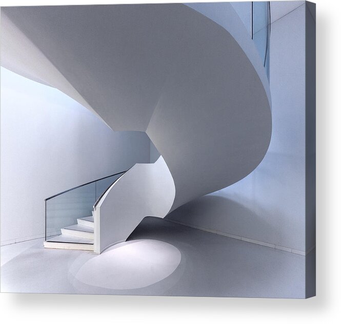Stair Acrylic Print featuring the photograph The Upper Part Of The Stair by Theo Luycx