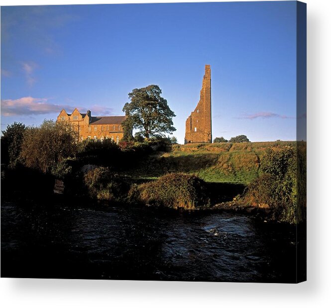 Circa 13th Century Acrylic Print featuring the photograph The Yellow Steeple, Trim, Co Meath by The Irish Image Collection / Design Pics