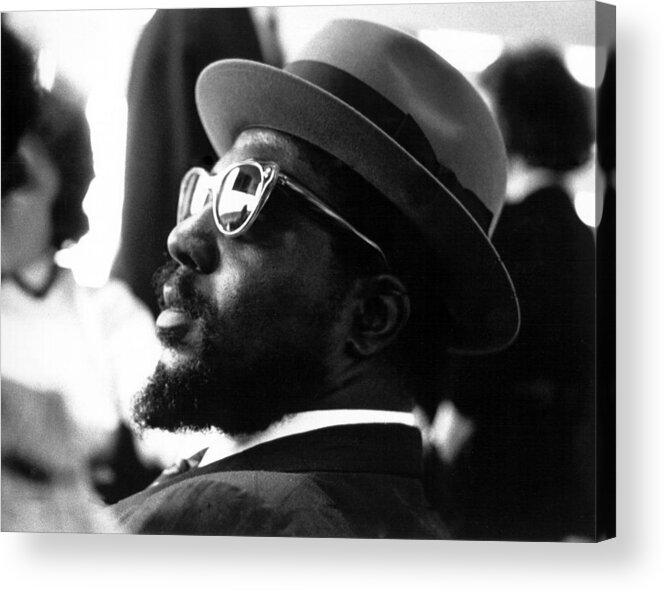People Acrylic Print featuring the photograph Thelonious Monk At The United Nations by Herb Snitzer