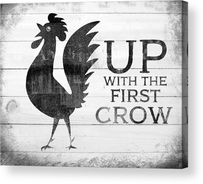 Art Acrylic Print featuring the drawing Up With The First Crow by Unknown
