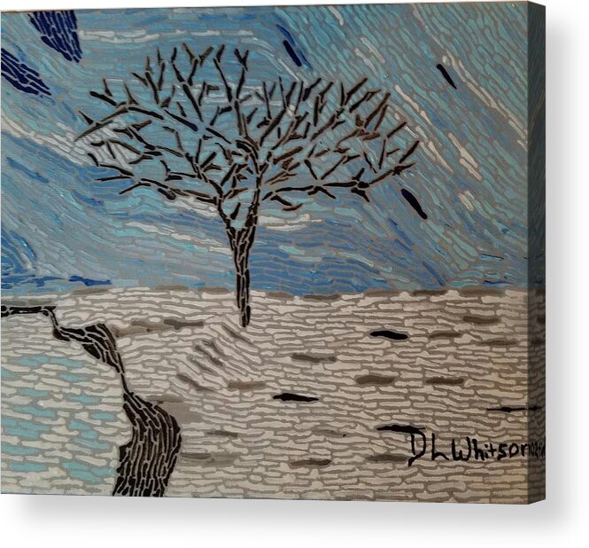 Winter Acrylic Print featuring the painting Winter - the Four Seasons by DLWhitson