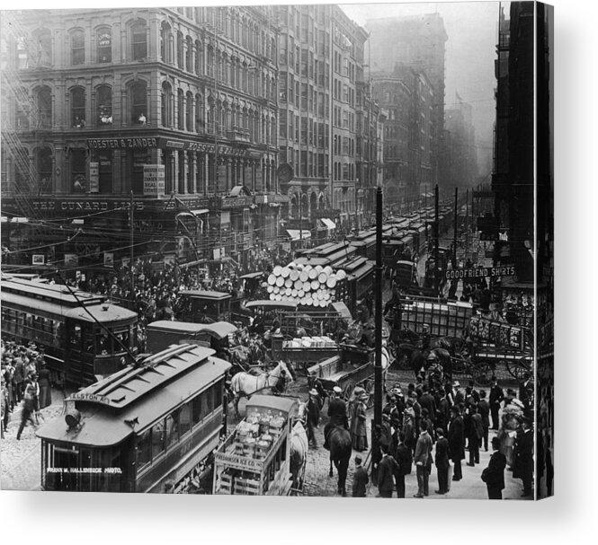 Looking Acrylic Print featuring the photograph Wisconsin Street Scene by Fotosearch