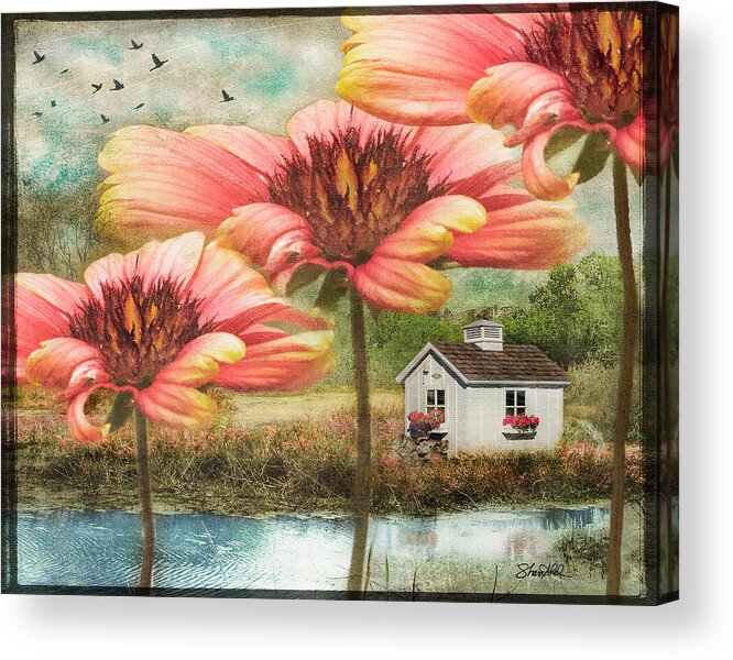 Flower Acrylic Print featuring the photograph Covered in Love by Shara Abel