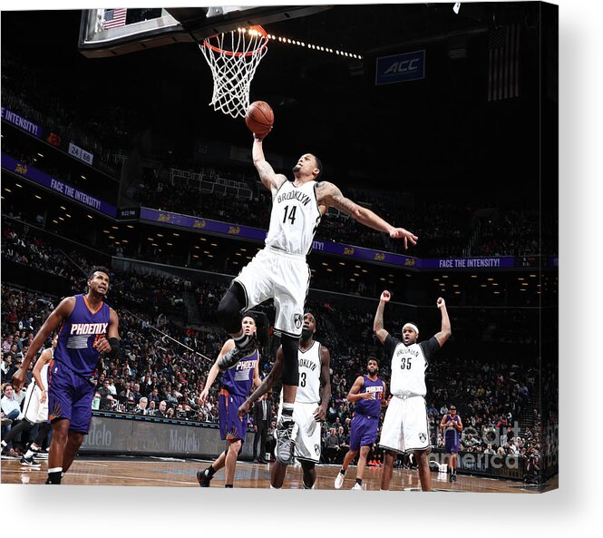 Nba Pro Basketball Acrylic Print featuring the photograph K.j. Mcdaniels by Nathaniel S. Butler