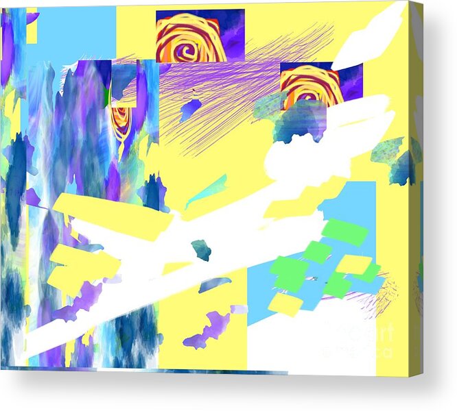 Abstract Artwork Acrylic Print featuring the digital art My Spirit Would Hold Me In Between by Jeremiah Ray